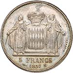 Honoré V, 1819-1841.  5 Francs 1837 M. ... 