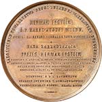 Médaille en bronze, par Michaux en 1862, ... 