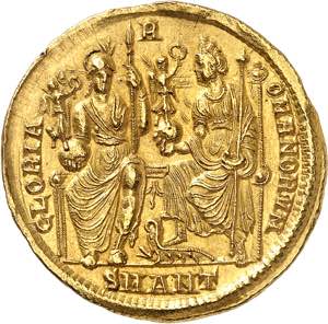 Constance II 337-361. Médaillon de 2 aurei ... 