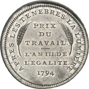 Genevoise ou dix-décimes 1794 (lan III de ... 
