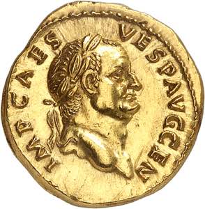 Vespasien 69-79. Aureus ... 