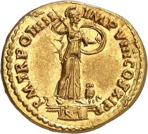 Domitien 81-96. Aureus 85, Rome. IMP CAES ... 