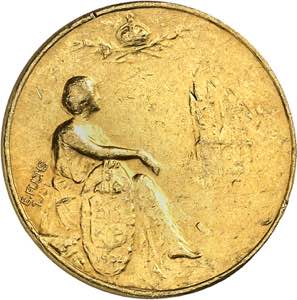 Edouard VII, 1901-1910. Médaille en or ... 