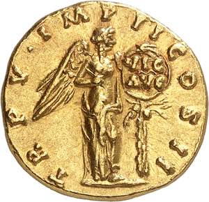 Lucius Verus 161-169. Aureus 164-165, Rome. ... 
