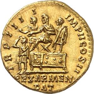 Lucius Verus 161-169. Aureus 163-164, Rome. ... 