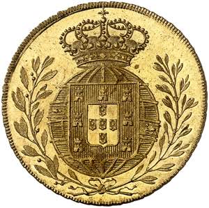João VI, 1816-1826. Peça (6400 Reis) 1822, ... 