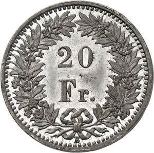 Confédération. 20 Francs 1871 B, Berne. ... 
