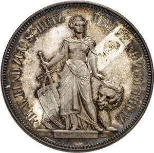 Confédération. Ecu de Tir de 5 Francs 1885 ... 