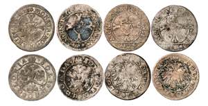 Uri. Lot de 4 monnaies : Batzen 1622 (2x) et ... 