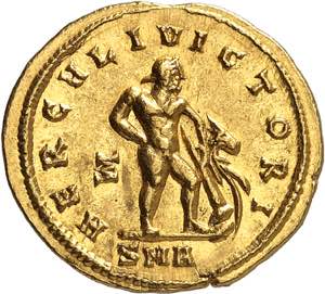 Maximien Hercule 286-310. Aureus 286, ... 