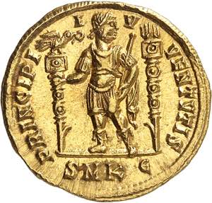 Constantin II César 317-337. Solidus 325, ... 