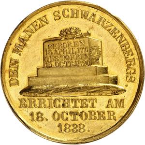 Prusse - Schwarzenberg, Médaille en or au ... 