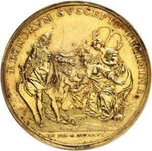 Ferdinand VI, 1746-1759. Médaille en or de ... 