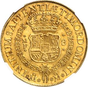 Philippe V, 1724-1746. 8 Escudos 1743 Mo, ... 