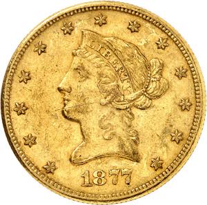 10 Dollars 1877 CC, ... 