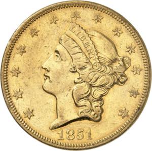 20 Dollars 1851 O, New ... 