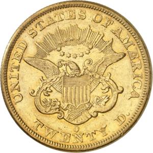 20 Dollars 1851 O, New Orleans. 33,37g. Fr. ... 