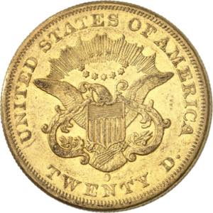 20 Dollars 1853 O, New Orleans. 33,35g. Fr. ... 