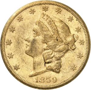 20 Dollars 1859 S, San ... 