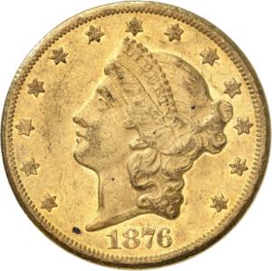 20 Dollars 1876 CC, ... 