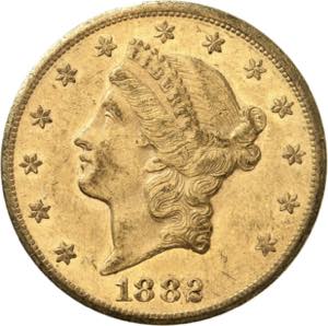20 Dollars 1882 CC, ... 