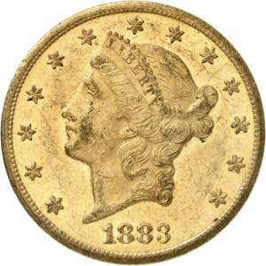 20 Dollars 1883 CC, ... 