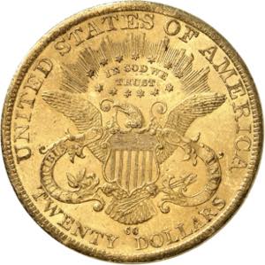 20 Dollars 1884 CC, Carson City. 33,43g. Fr. ... 