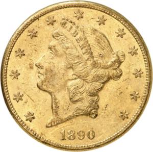 20 Dollars 1890 CC, ... 