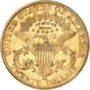 20 Dollars 1892 CC, Carson City. 33,40g. Fr. ... 