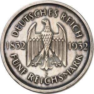 République de Weimar, 1918-1933. 5 Mark ... 