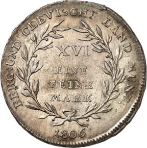 Berg et Clève, Joachim Murat, 1806-1808. ... 