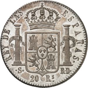 Ferdinand VII, 1808-1833. 20 Reales 1822 ... 