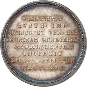 Milan, Médaille monétiforme en argent ... 