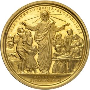 Rome et Etats pontificaux, Médaille en or ... 