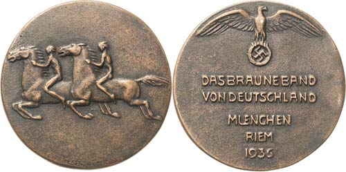 Drittes Reich  Bronzegußmedaille ... 