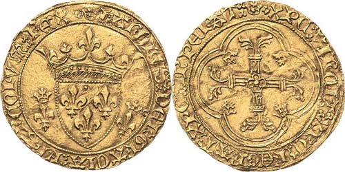 Frankreich Karl VII. 1422-1461 Ecu ... 