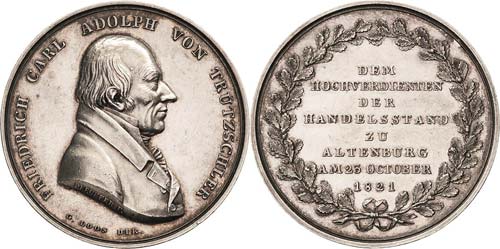 Altenburg  Silbermedaille 1821 ... 