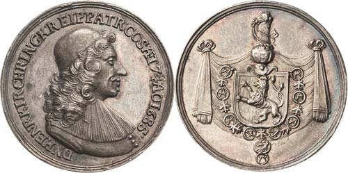 Lübeck-Stadt  Silbermedaille 1685 ... 