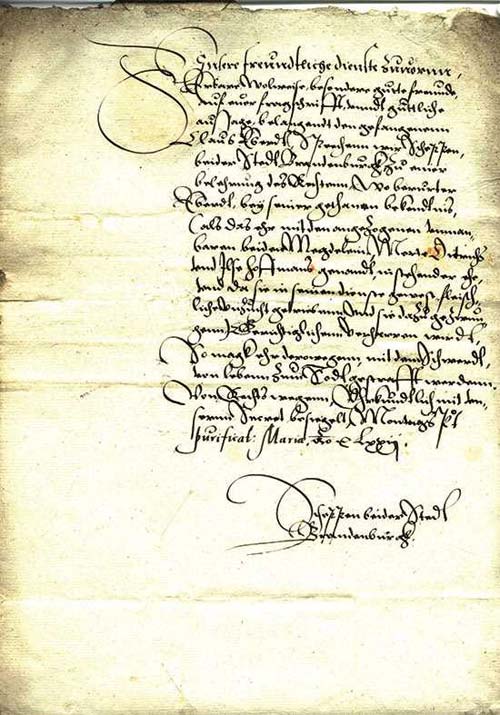  Brandenburg Brief um 1672. Brief ... 