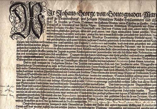  Brandenburg Verordnung 1572. ... 