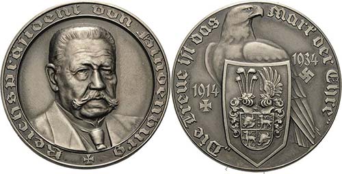 Drittes Reich  Silbermedaille 1934 ... 