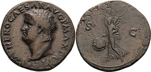 Kaiserzeit Nero 54-68 As 66, Rom ... 