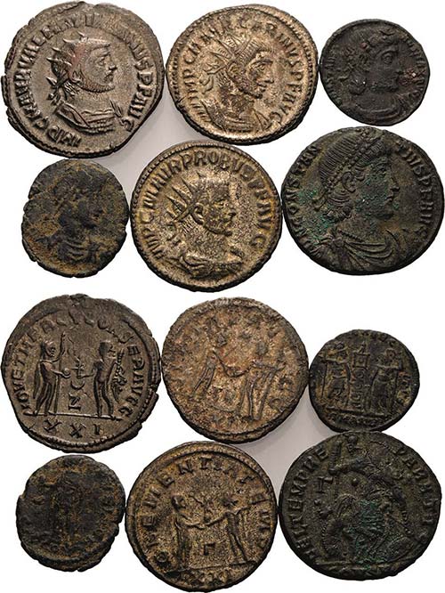 Römische Münzen Lot-6 Stück ... 