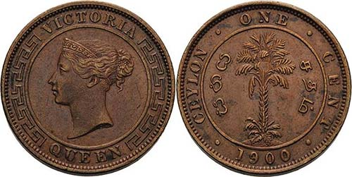Ceylon Victoria 1837-1901 Cent ... 