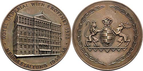 Medaillen Wien Versilberte ... 