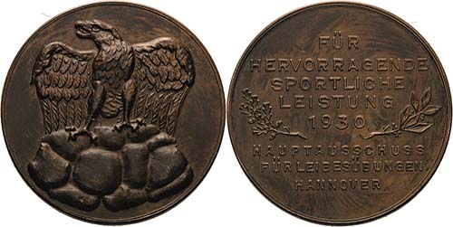 Hannover  Bronzemedaille 1930 ... 