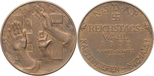Drittes Reich  Bronzemedaille 1932 ... 