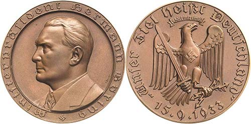 Drittes Reich  Bronzemedaille 1933 ... 