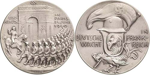 Drittes Reich  Silbermedaille 1940 ... 