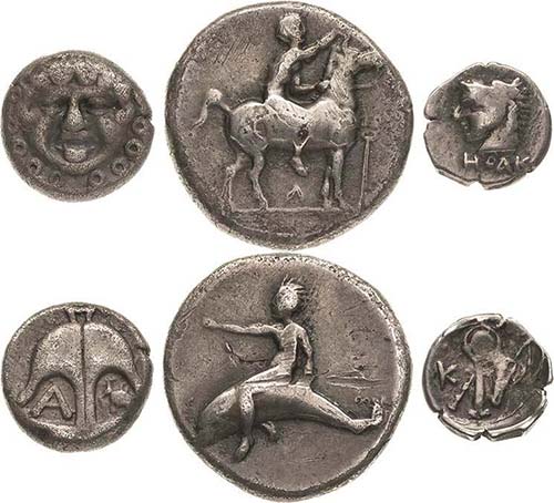 Griechische Münzen Lot-3 Stück ... 